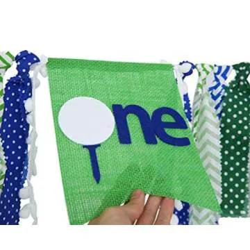 Golf High Chair Banner for Your Baby's 1st Birthday