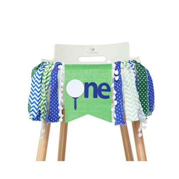 Golf High Chair Banner for Your Baby's 1st Birthday