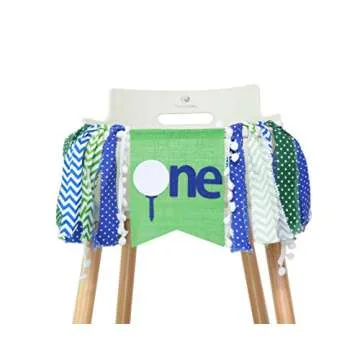 Golf High Chair Banner for Your Baby's 1st Birthday
