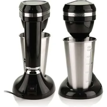 OVENTE Milkshake Maker - 2-Speed Mixer with Stainless Steel Cup