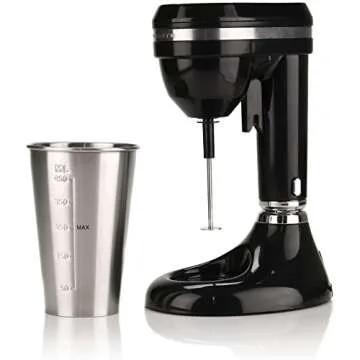 OVENTE Milkshake Maker - 2-Speed Mixer with Stainless Steel Cup