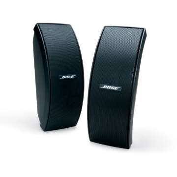 Bose 151 SE Environmental Speakers, Elegant Outdoor Speakers - Black