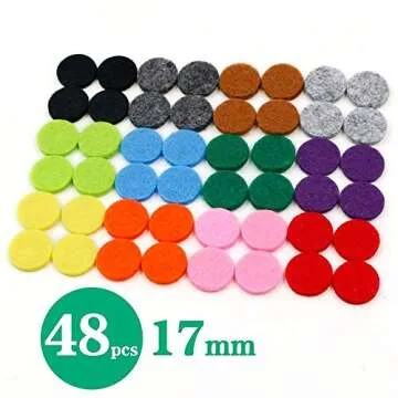 Stylish Essential Oil Diffuser Necklaces with Colorful Pads