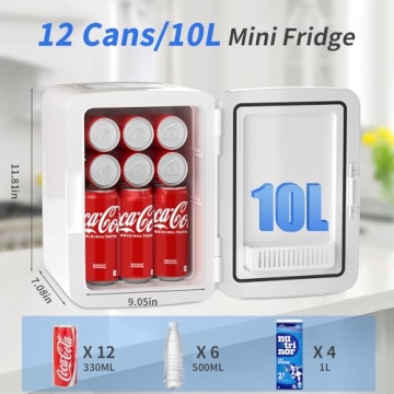 YASHE 10L Mini Fridge - Skincare & Drink Cooler