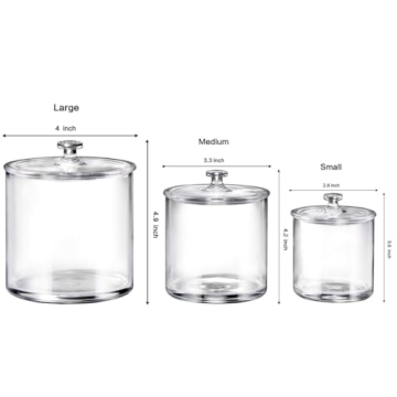 Premium Acrylic Apothecary Jars for Stylish Organization