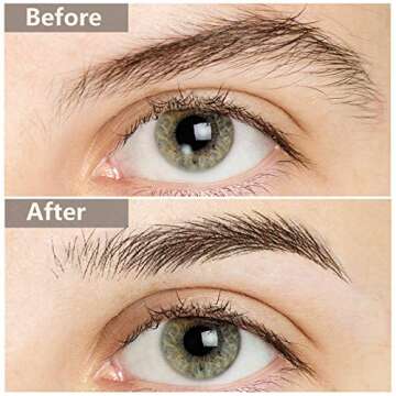 Maitys 12 Sheets 108 Pairs 4D Hair Like Waterproof Eyebrow Tattoos Stickers Temporary Transfer Brows Decal Peel off Fake Eyebrow Sticker Instant Authentic Brow Decal for Women(Simple Style)