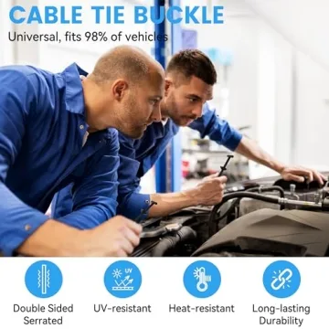 Nylon Universal Cable Tie Buckle 60-Piece Value Pack