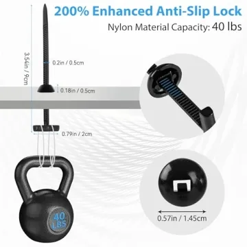 Nylon Universal Cable Tie Buckle 60-Piece Value Pack