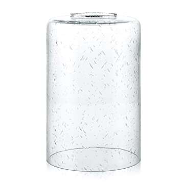 Skelang Clear Glass Shade, Seeded Light Shade for Stylish Lighting