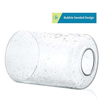 Elegant Skelang Clear Seeded Glass Light Shade for Home