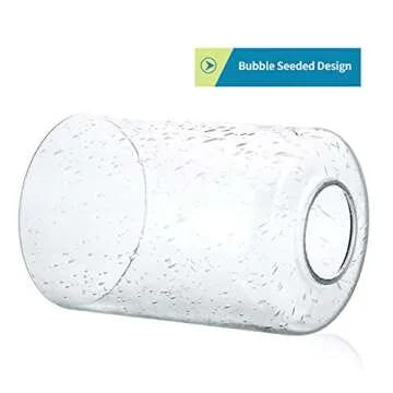 Elegant Skelang Clear Seeded Glass Light Shade for Home