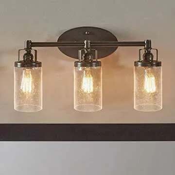 Elegant Skelang Clear Seeded Glass Light Shade for Home