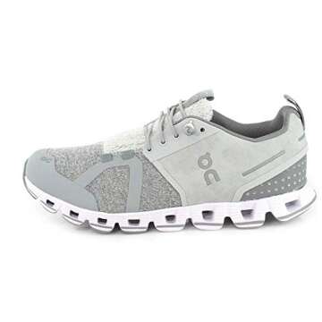On Women's Cloud Terry Sneakers - Stylish Silver Sneakers for Comfort Lovers
