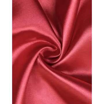 MORFORU silk pajama set for women 4 piece satin pajamas pjs with Sleep Mask, Headband, Scrunchie Button Down Sleepwear Loungewear set(poinsettia,M)