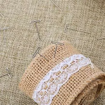 KINBOM 500 Pcs Wig Pins, 1 Inch Jewelry T Pin, Metal Sewing Pins for Wig, Sewing Jewelry Hanging Picture (Silver)