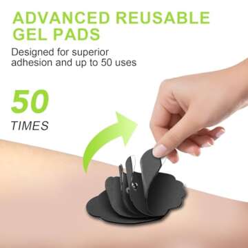 Dual Channel TENS EMS Unit 24 Modes 36 Levels, Upgraded Large Screen Intensity Muscle Stimulator for Back Neck Shoulder Pain Relief, Rechargeable Electric Pulse Massager TENS Machine with 10 Pads