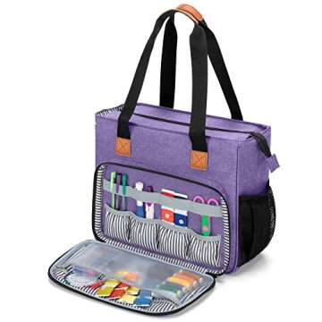 LUXJA Embroidery Project Carrying Case: Effortless Storage for Creative Minds