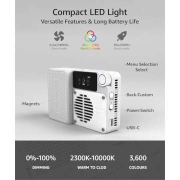 Amaran Ace 25c RGB Video Light - 25W Professional Illumination