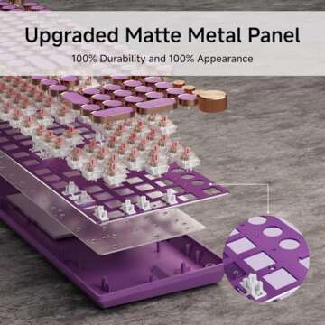 EWEADN Typewriter Mechanical Gaming Keyboard for All