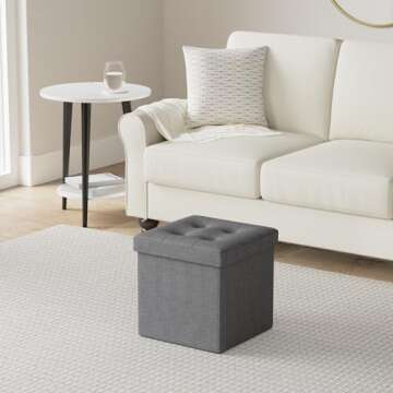 REDCAMP Small Ottoman with Storage - Stylish and Sturdy Solutions