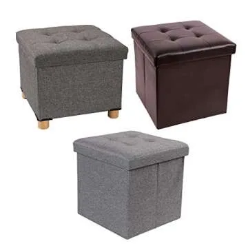 REDCAMP Small Ottoman with Storage - Stylish and Sturdy Solutions