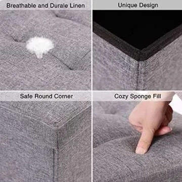 REDCAMP Small Ottoman with Storage - Stylish and Sturdy Solutions