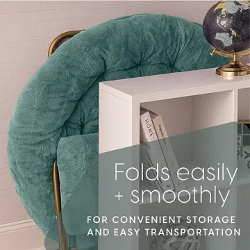 Milliard Cozy Saucer Chair with Footrest for All Ages