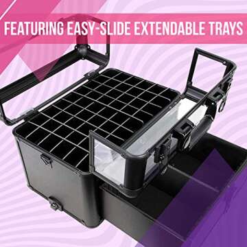 Rolling Travel Case for Makeup Artists & Stylists