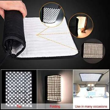 Linkstar Falconeyes RX-11TD 360 LEDs Roll-Flex Video Light 68W 3000K-5600K Bi-Color CRI95 Studio Lighting for Photography Lighting