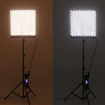 Linkstar Falconeyes RX-11TD 360 LEDs Roll-Flex Video Light 68W 3000K-5600K Bi-Color CRI95 Studio Lighting for Photography Lighting