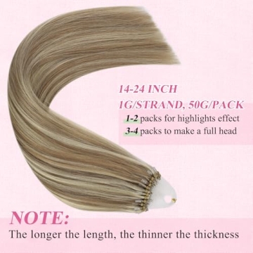 YoungSee Microbead Hair Extensions for Volume & Style
