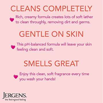 Jergens Extra Moisturizing Hand Soap, Liquid Soap Refill with Jergens Cherry Almond Scent, Hand Wash For Dry Hands, 8.3oz, Pack of 3