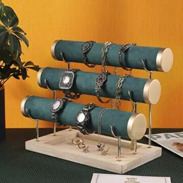 Elegant UUJOY 3 Tiers Bracelet Holder for Jewelry Display