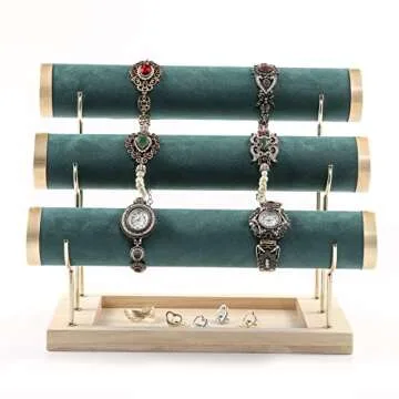 Elegant UUJOY 3 Tiers Bracelet Holder for Jewelry Display