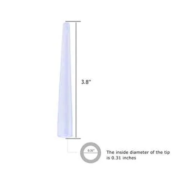 KIMANN Enema Replacement Nozzle Tips - 12 BPA-Free Soft PVC Tips