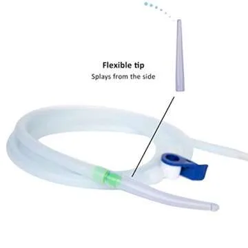 KIMANN Enema Replacement Nozzle Tips - 12 BPA-Free Soft PVC Tips