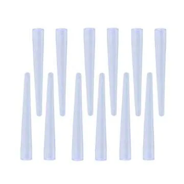 KIMANN Enema Replacement Nozzle Tips - 12 BPA-Free Soft PVC Tips
