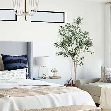 Veryhome 6ft Artificial Olive Tree for Home Decor