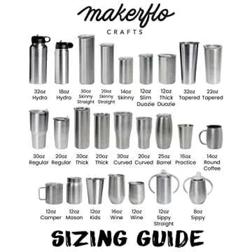 Makerflo 30 oz Curve Tumbler Pack for Creative Gifts