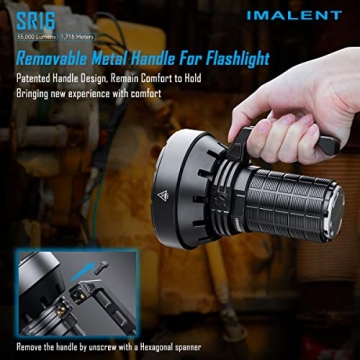IMALENT SR16 Super Bright LED Flashlight 55000 Lumens