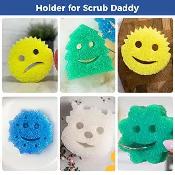 Scrub Sponge Holder - Kitchen Sink Organizer Suction Cup