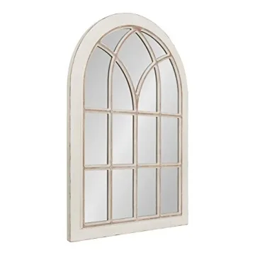 Kate and Laurel Nikoletta Arch Mirror - Classic Wood Design