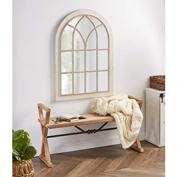 Kate and Laurel Nikoletta Arch Mirror - Classic Wood Design