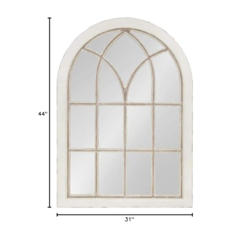 Kate and Laurel Nikoletta Arch Mirror - Classic Wood Design