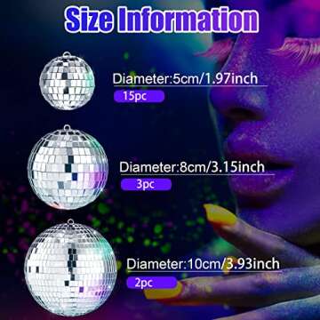 MTLEE 20 Pcs Mini Disco Balls for Every Celebration