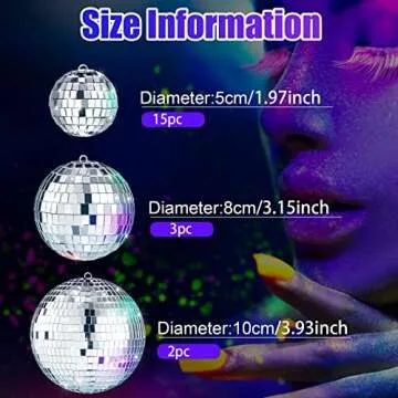MTLEE 20 Pcs Mini Disco Balls for Every Celebration