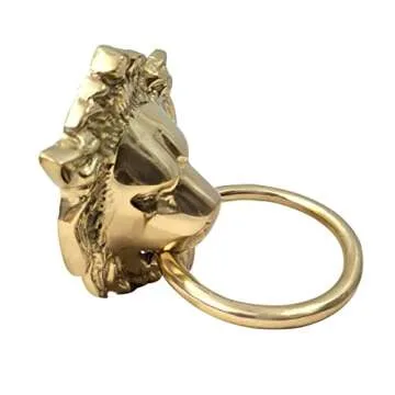 Authentic Vintage Brass Lion Door & Gate Knocker Handle Pull Door Accessories Home Decor