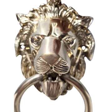 Authentic Vintage Brass Lion Door & Gate Knocker Handle Pull Door Accessories Home Decor