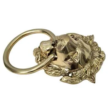 Authentic Vintage Brass Lion Door & Gate Knocker Handle Pull Door Accessories Home Decor