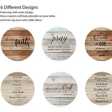 Absorbent Christian Coasters for Home Protection
